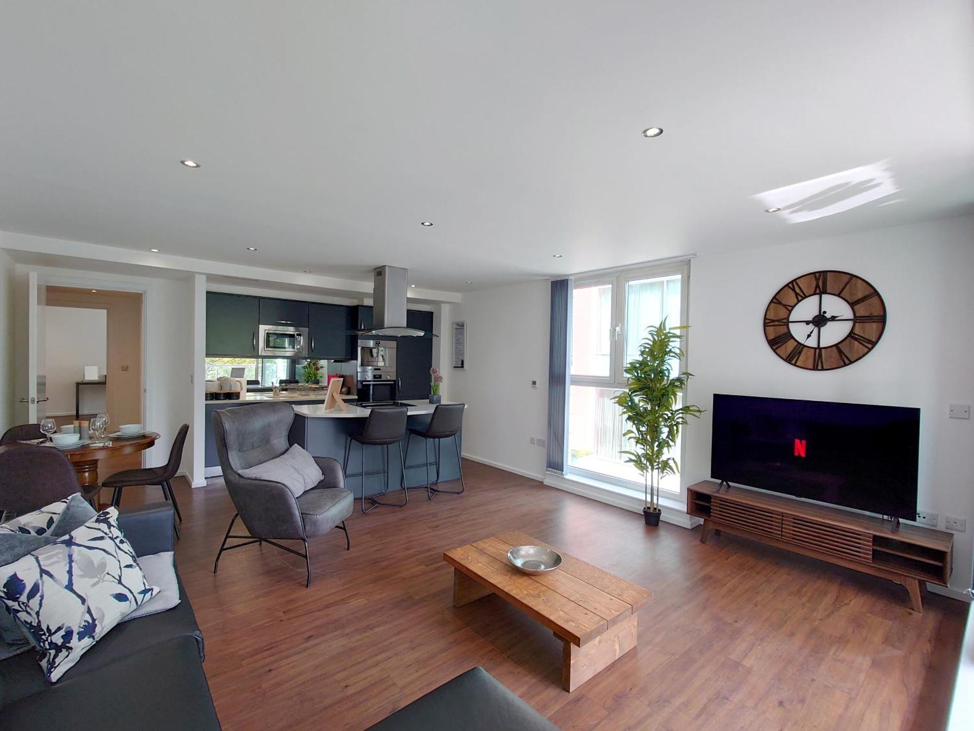 Fully Serviced Two Bed Apartment By Excel & O2 Londen Buitenkant foto